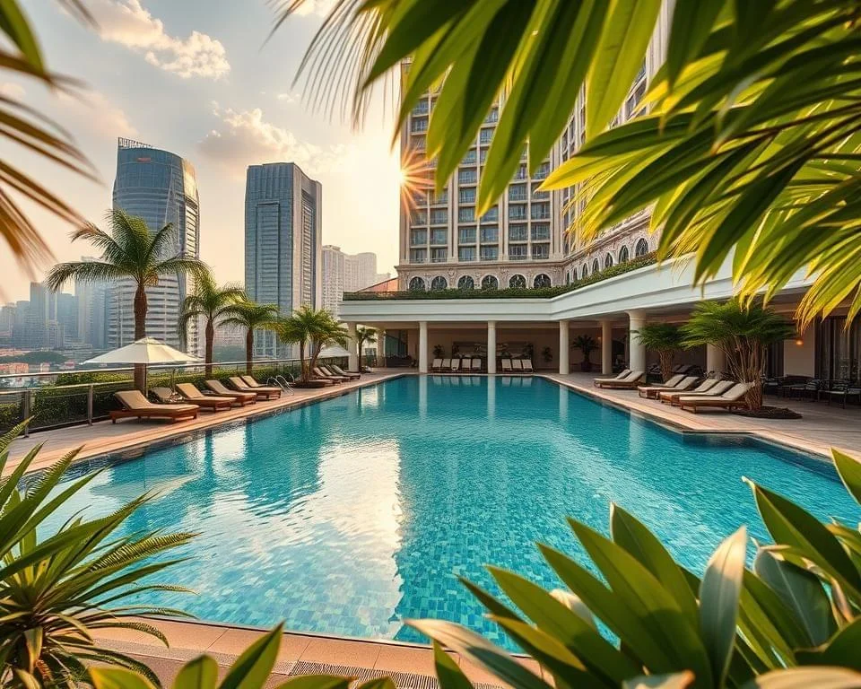 famous hotel in singapore with rooftop pool